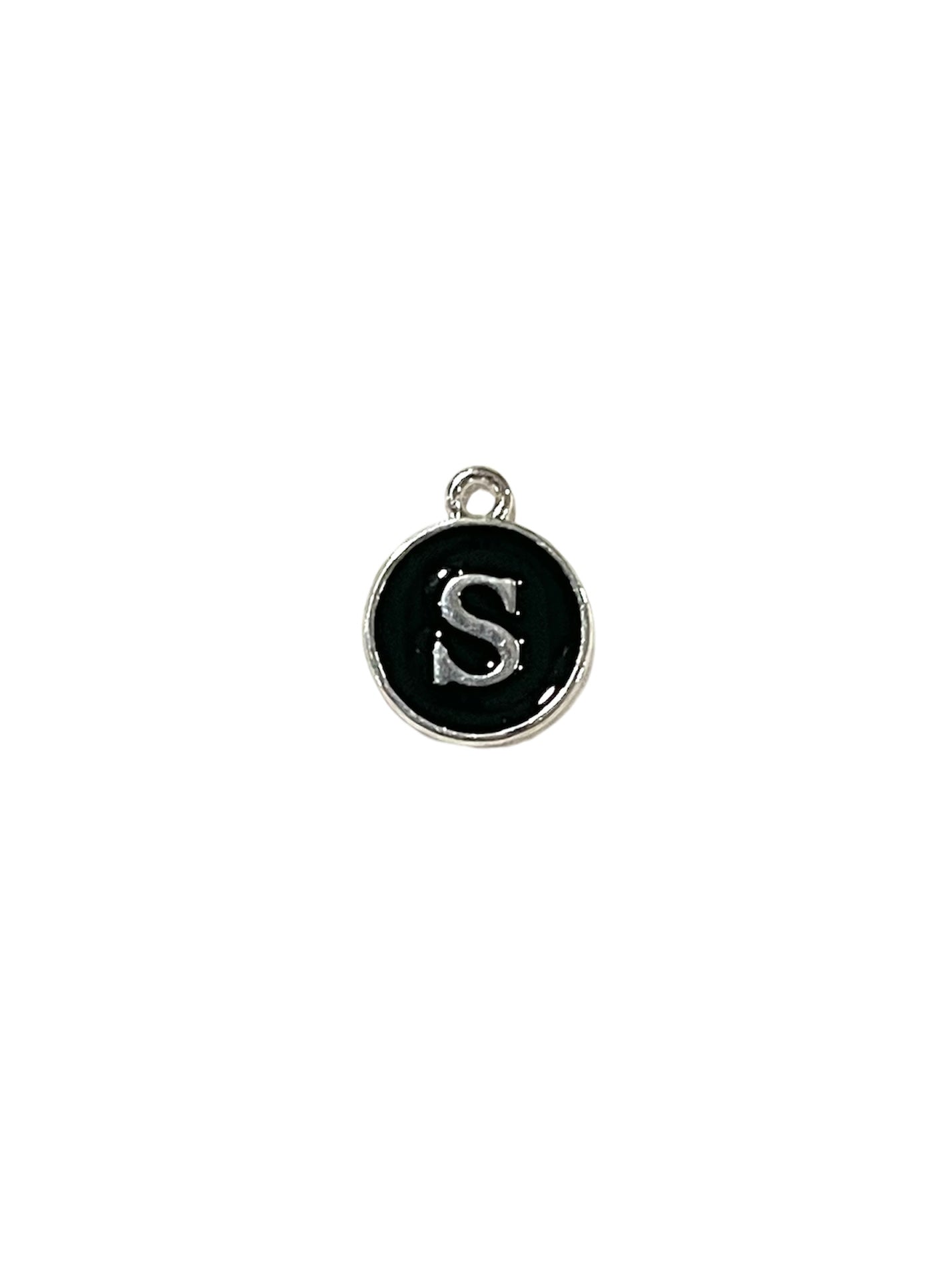Black + Silver Letter Charms