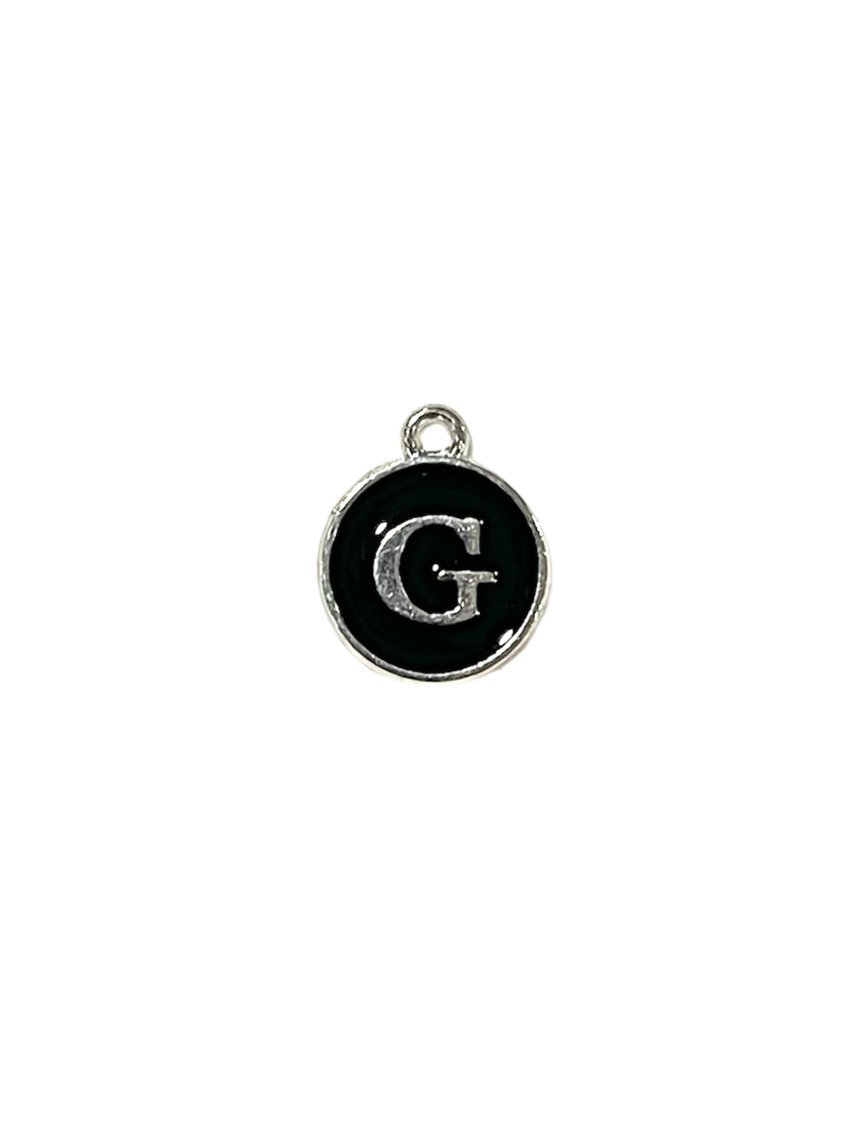 Black + Silver Letter Charms