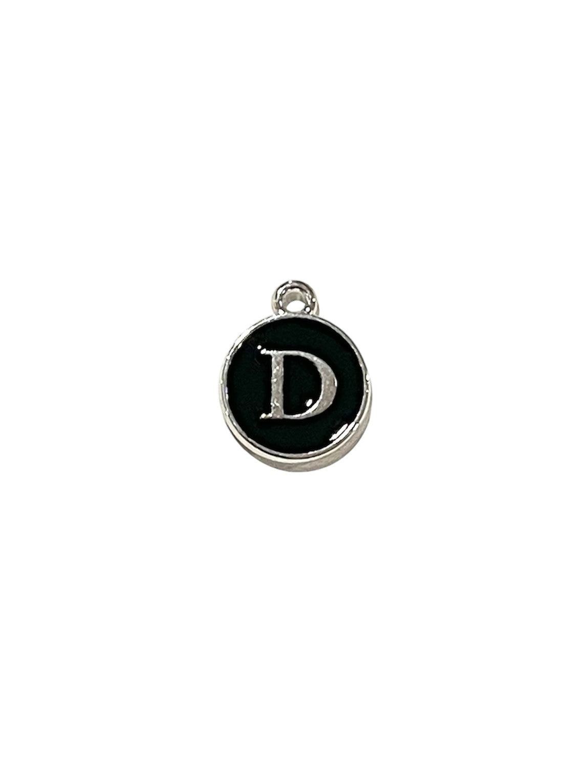 Black + Silver Letter Charms