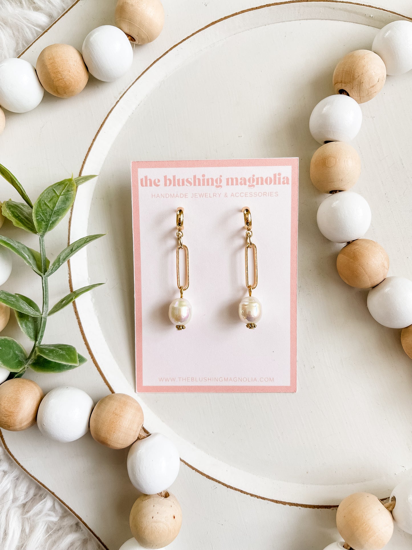 Classy Pearl Dangle Earrings
