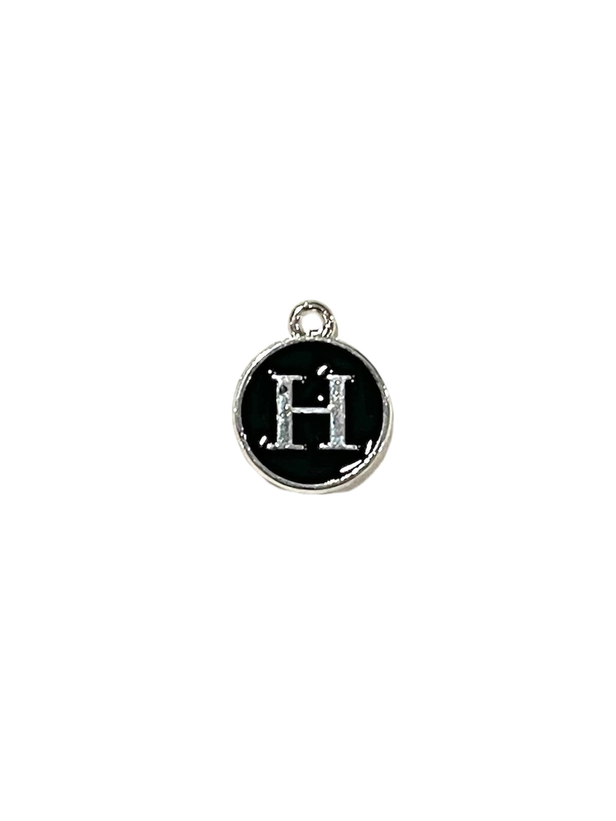 Black + Silver Letter Charms