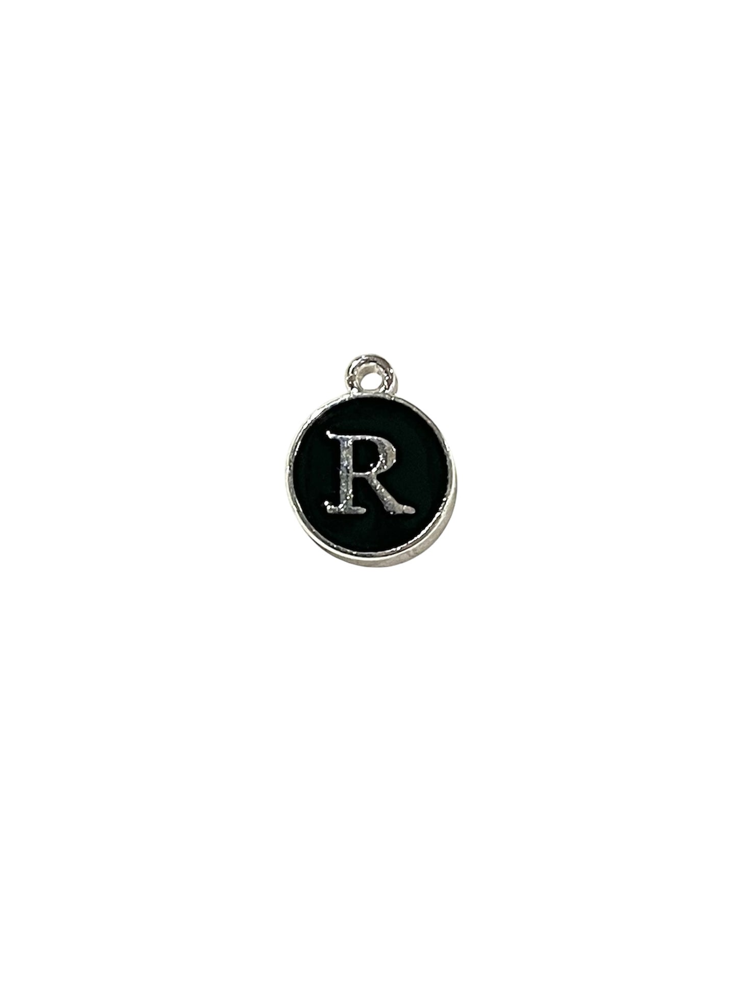 Black + Silver Letter Charms
