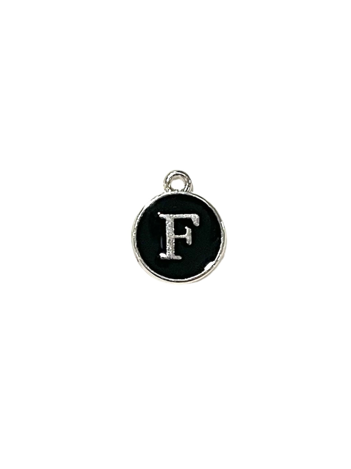 Black + Silver Letter Charms