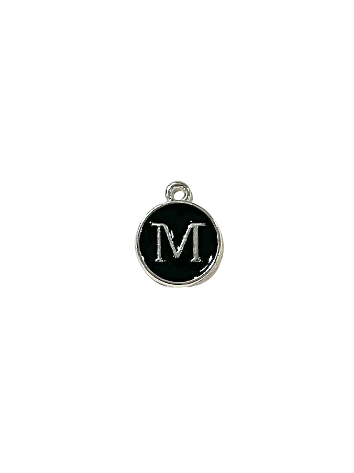 Black + Silver Letter Charms