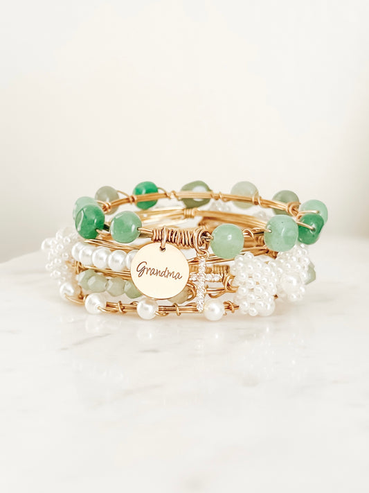 Custom Sage Mother’s Day Charm Set
