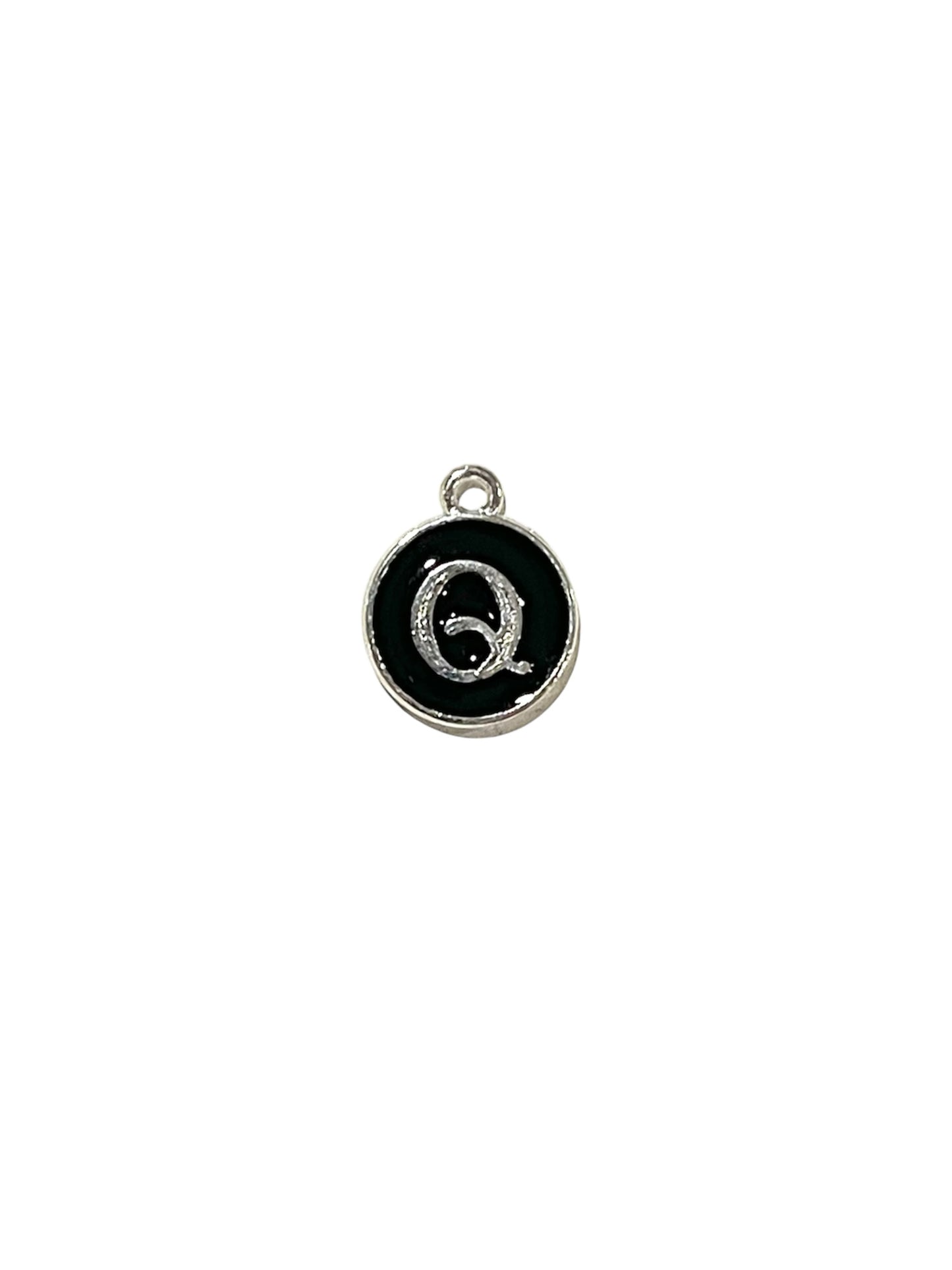 Black + Silver Letter Charms