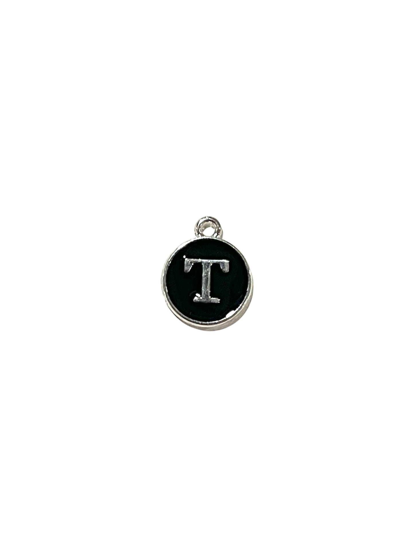 Black + Silver Letter Charms