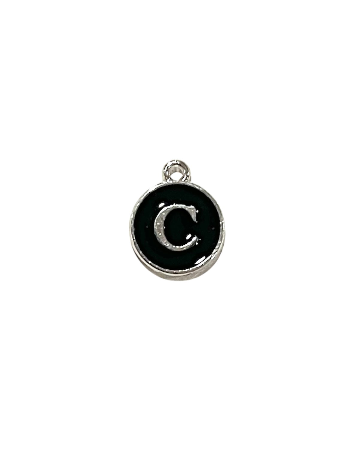 Black + Silver Letter Charms