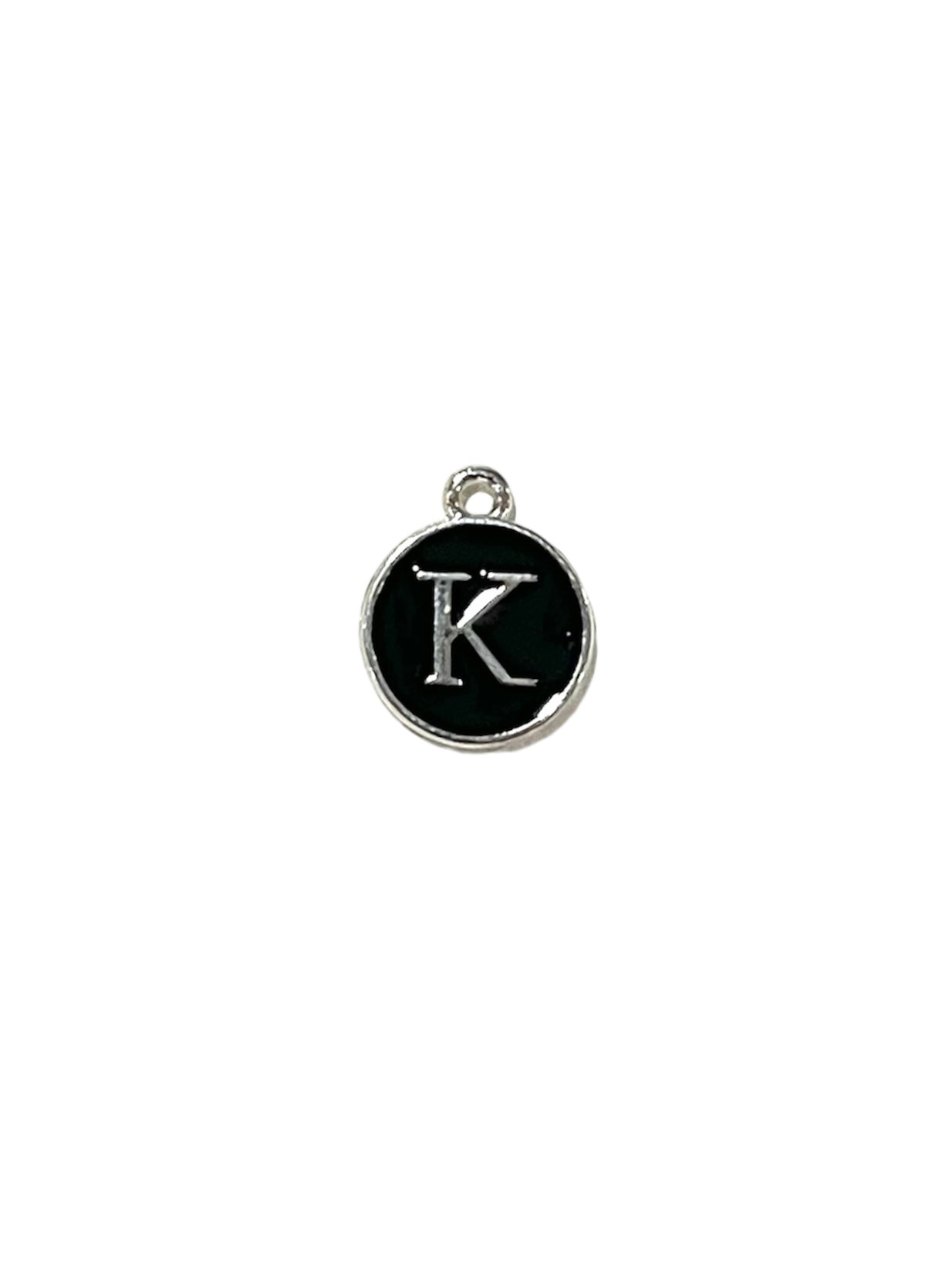 Black + Silver Letter Charms