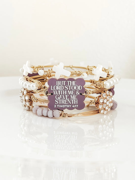 2 Timothy 4:17 Bangle Set