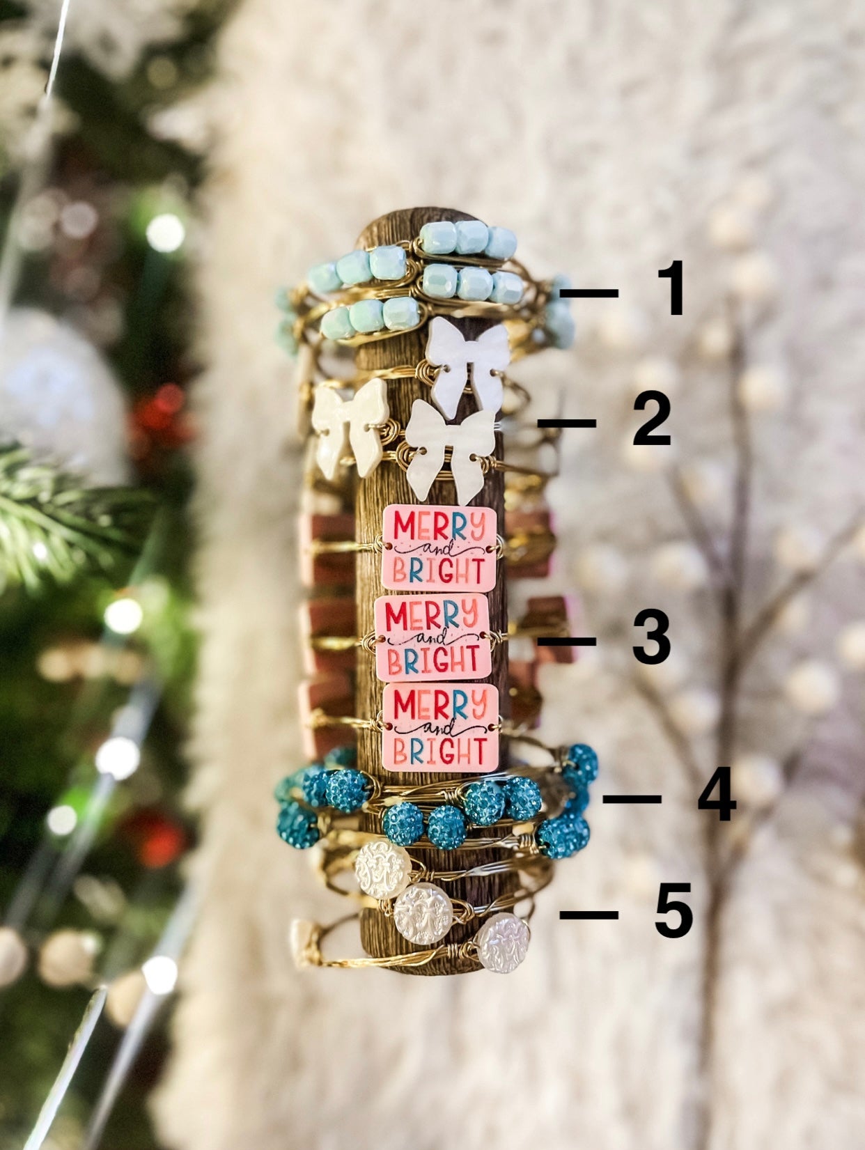 Merry + Bright Christmas Bangles