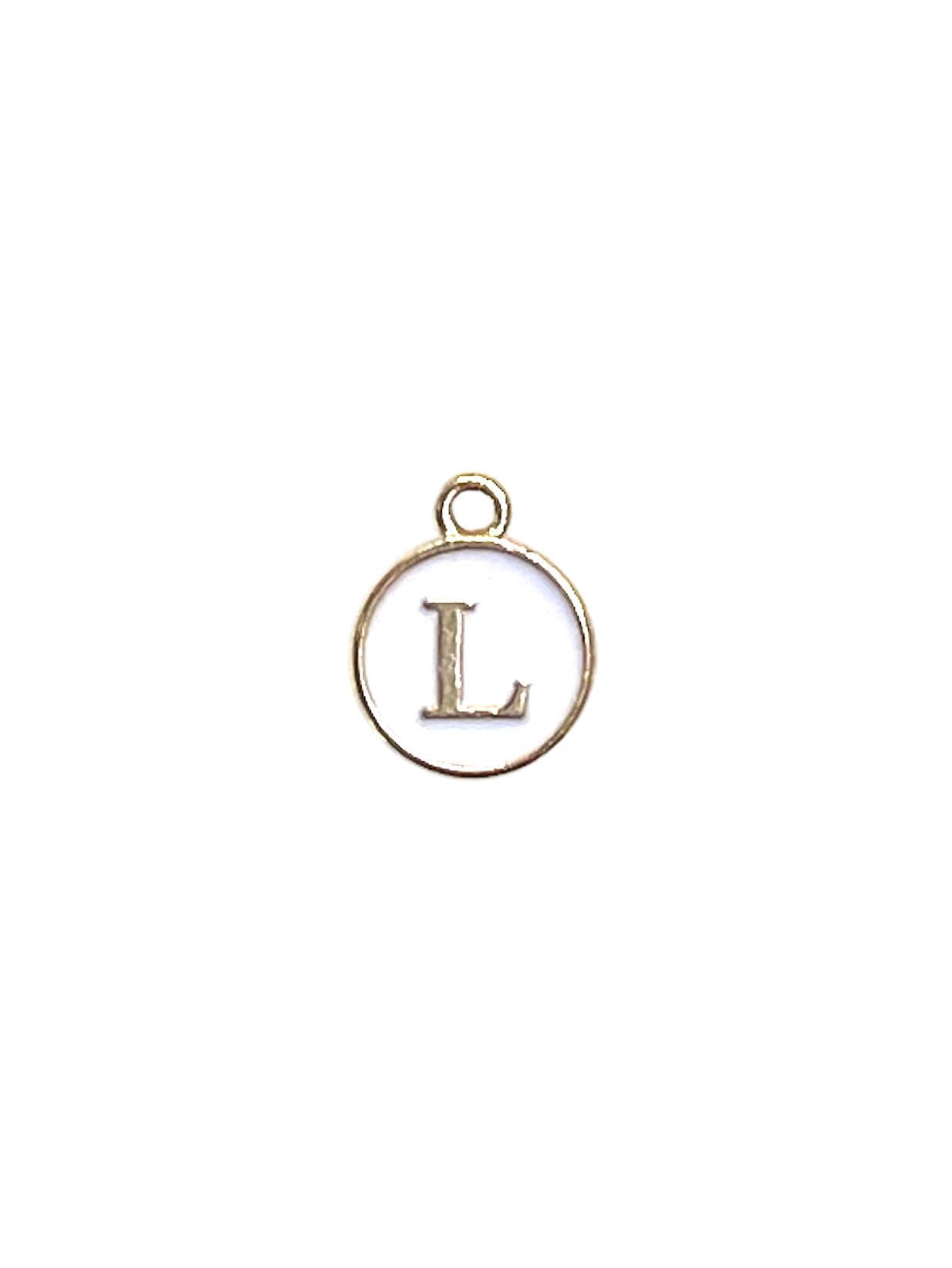 White Letter Charms