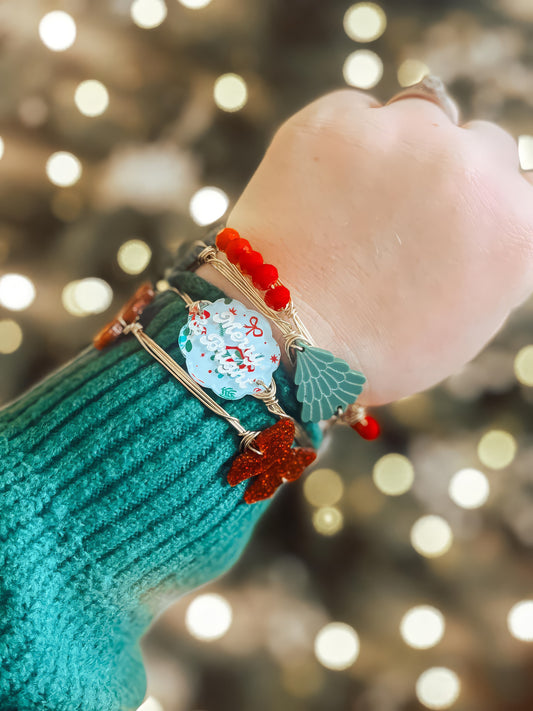 Merry & Bright Christmas Bangle Set