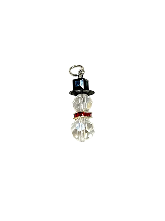 Crystal Snowman Charms