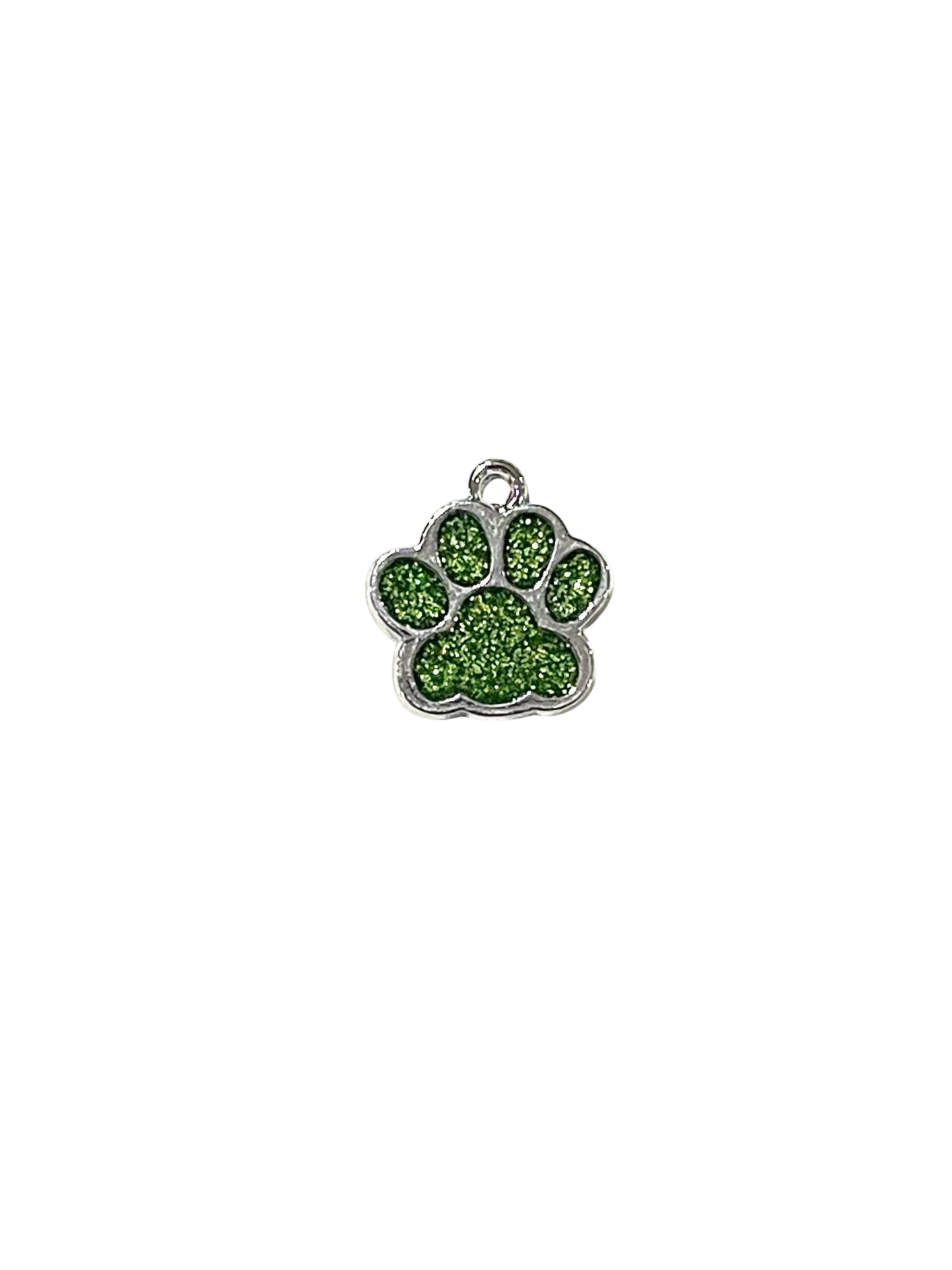 Glitter Pawprint Charms