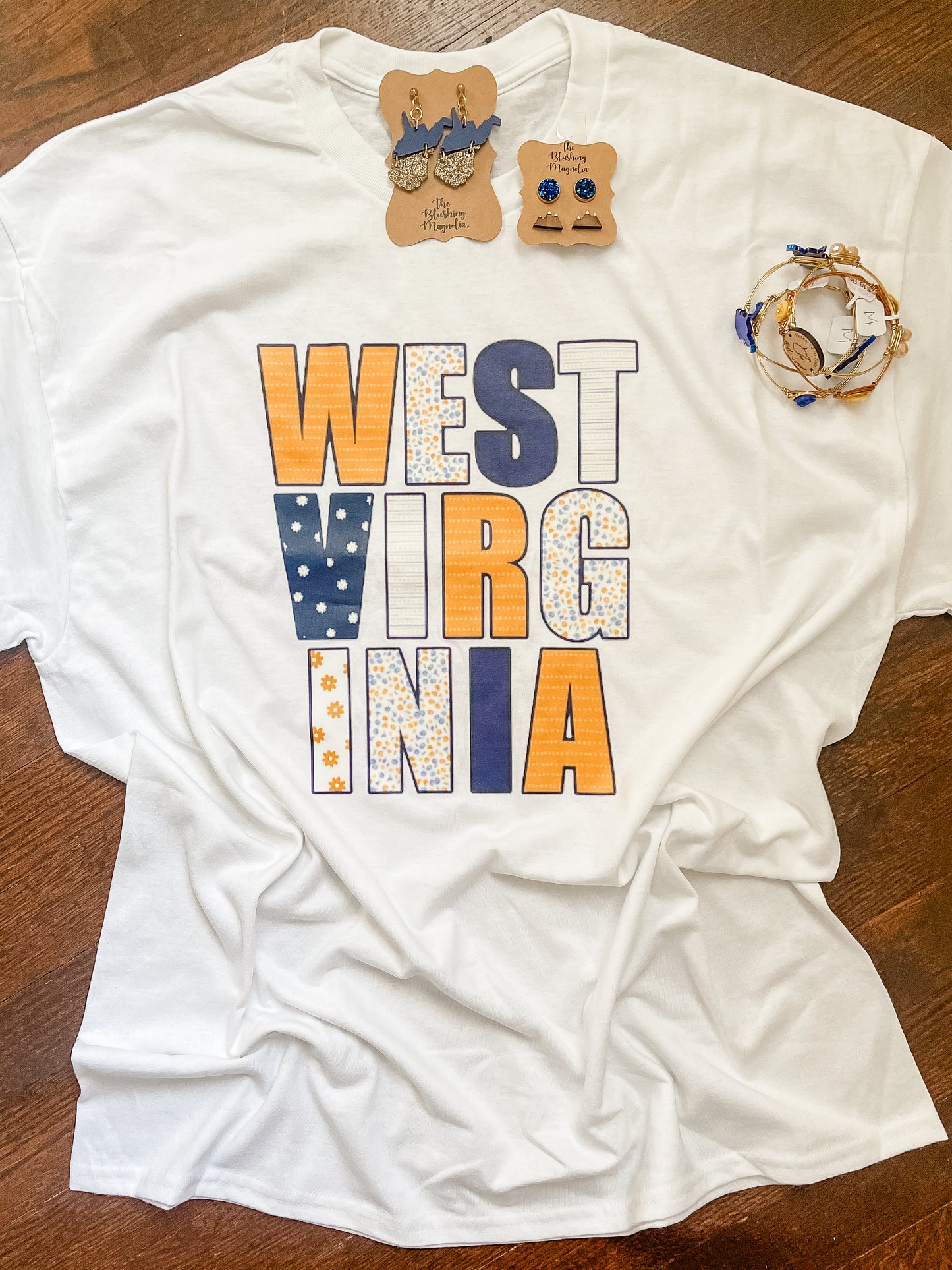 Blue + Gold WV Tee