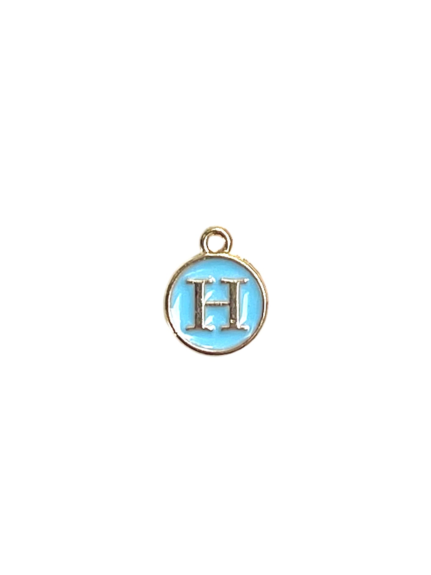 Light Blue Letter Charms