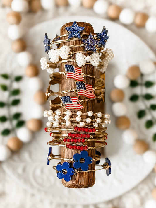 America 4th Of July Bangles