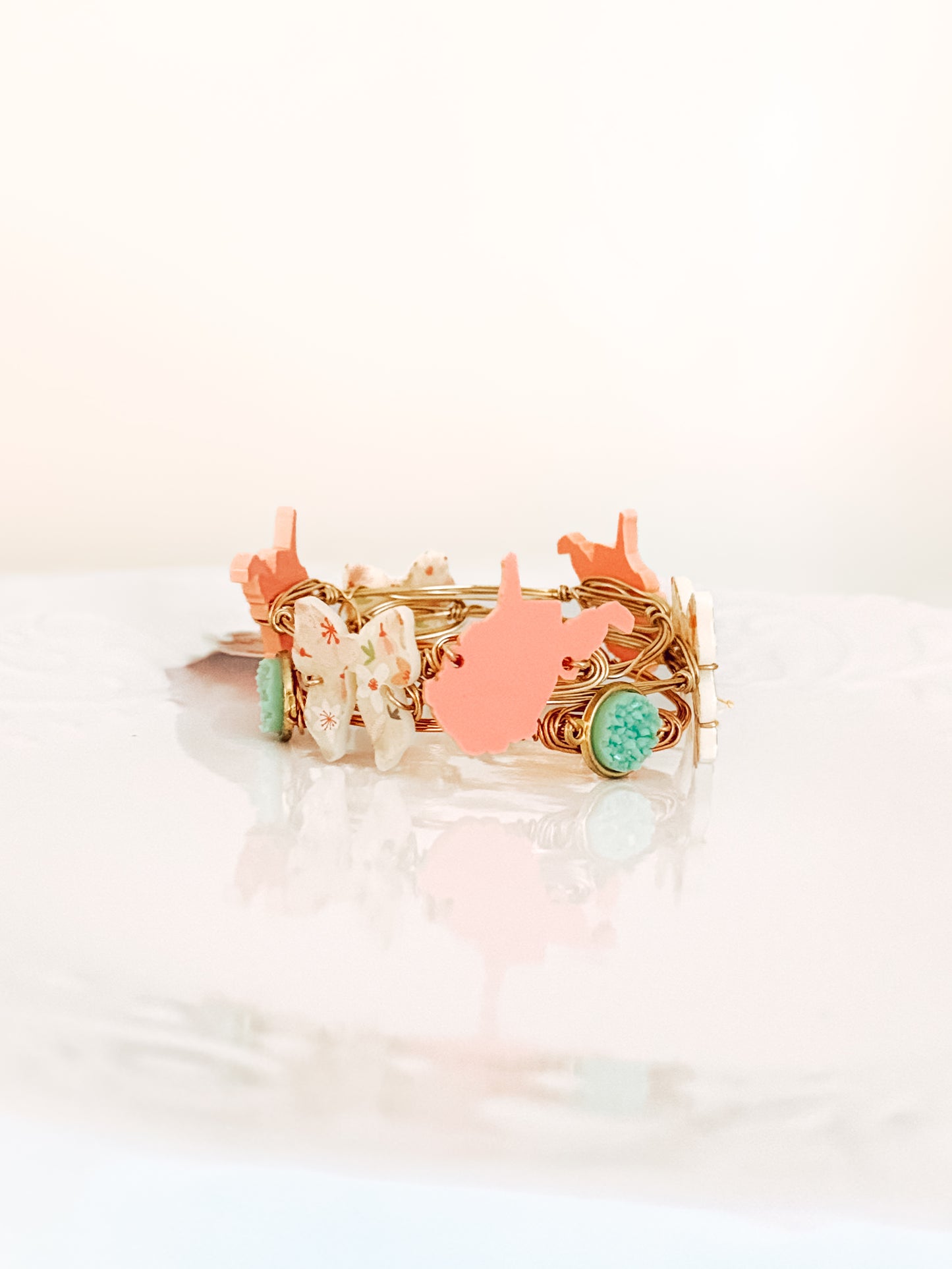 Size Medium Peachy Floral WV Set of 3