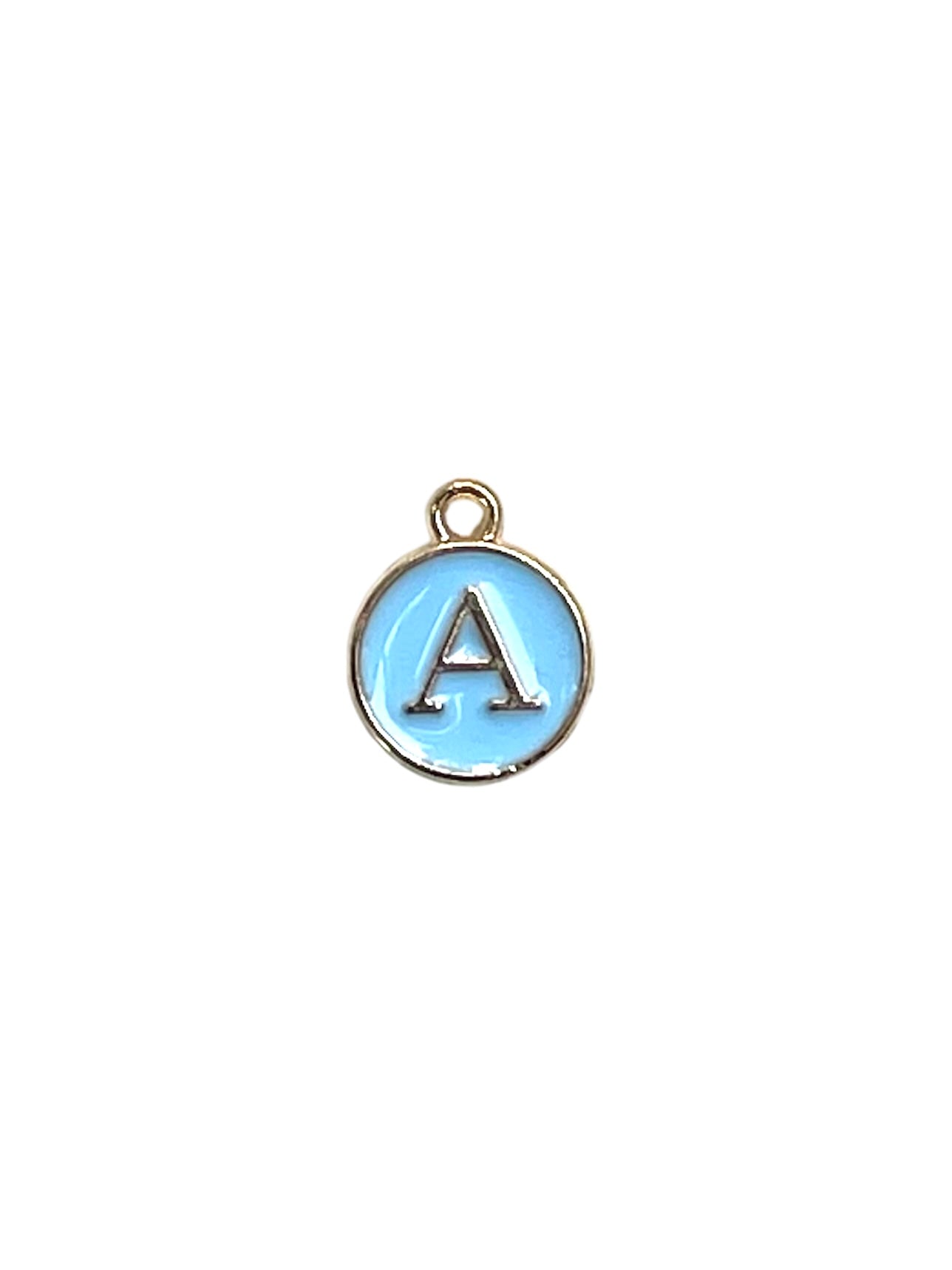 Light Blue Letter Charms