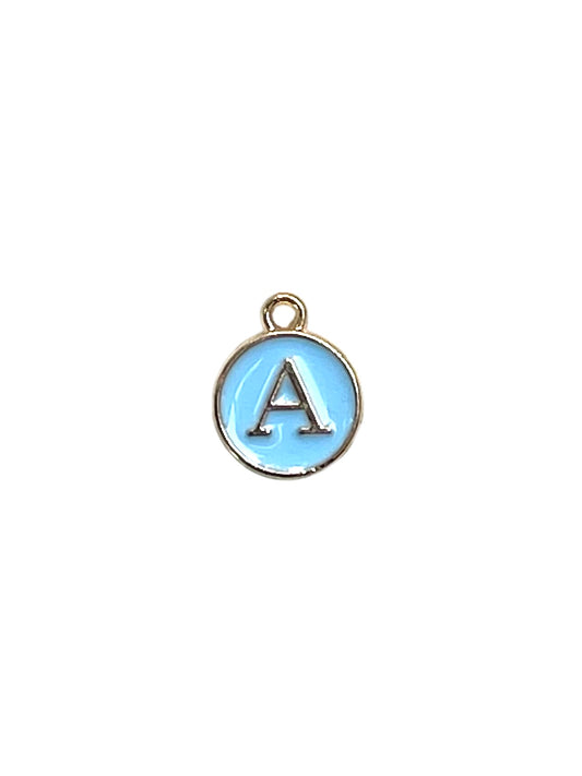 Light Blue Letter Charms