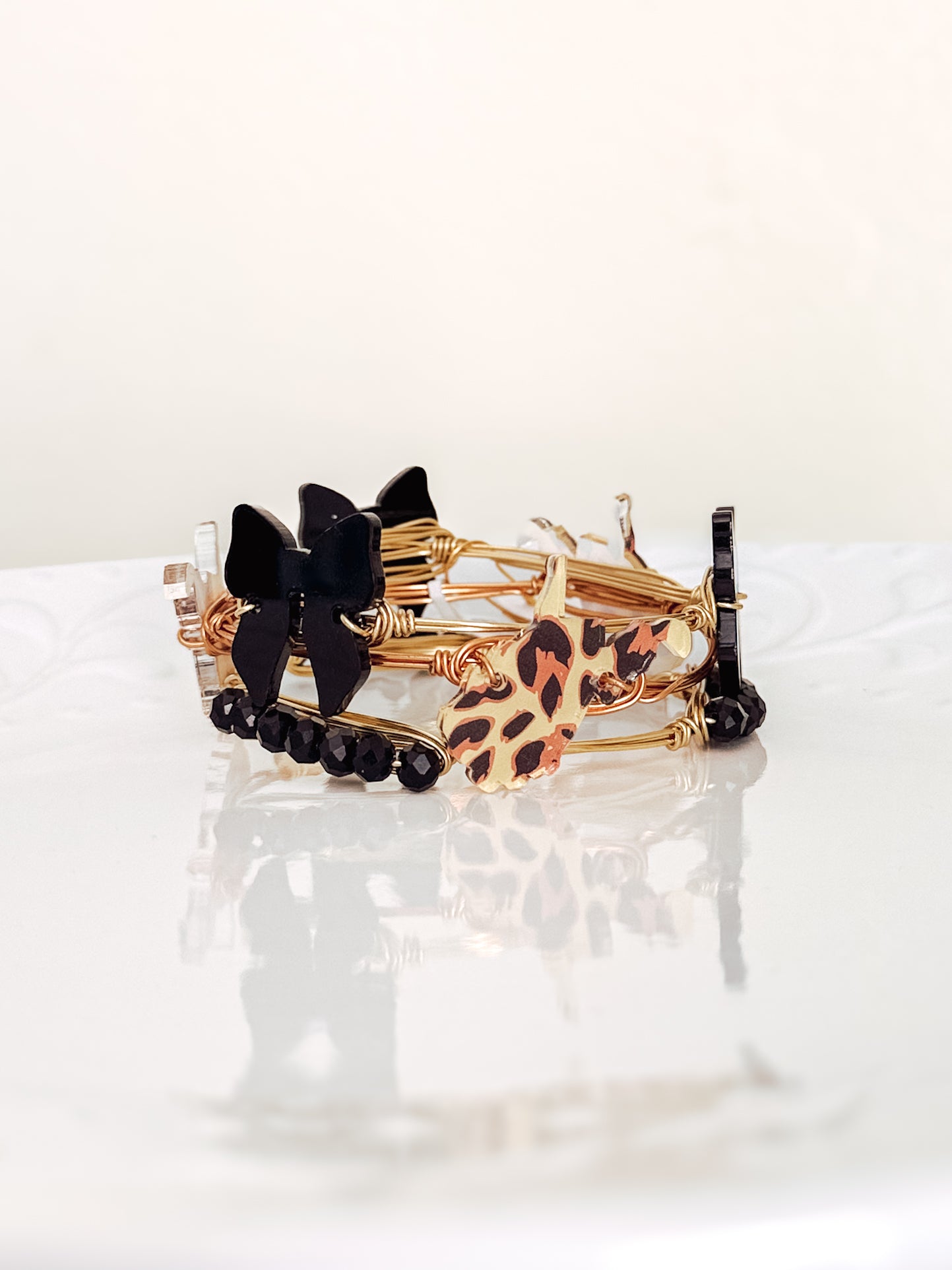 Size Small + Large Leopard Print WV Set of 3