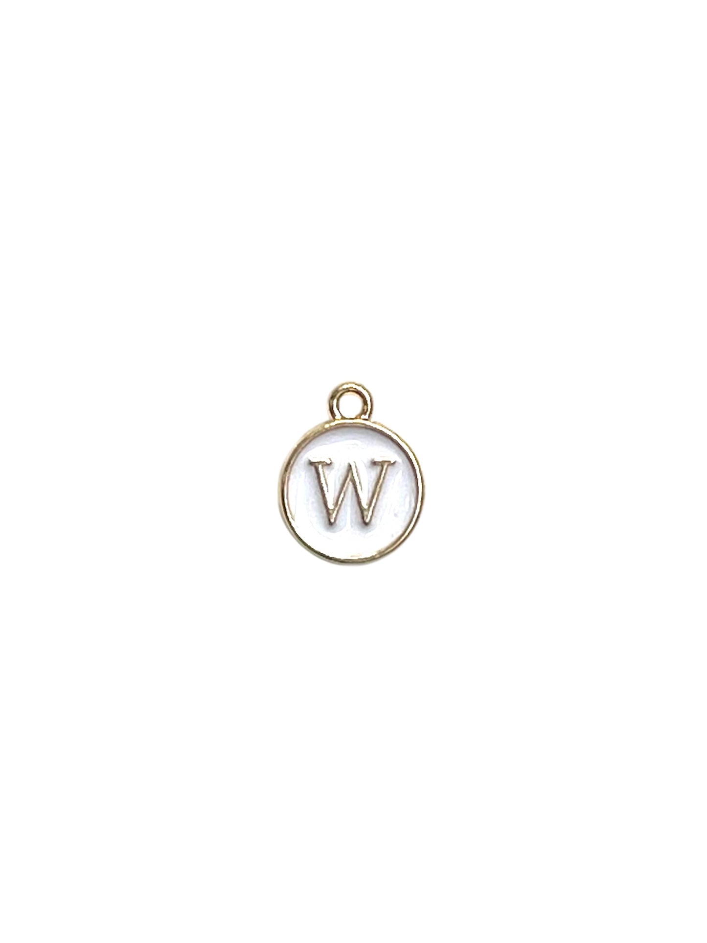 White Letter Charms