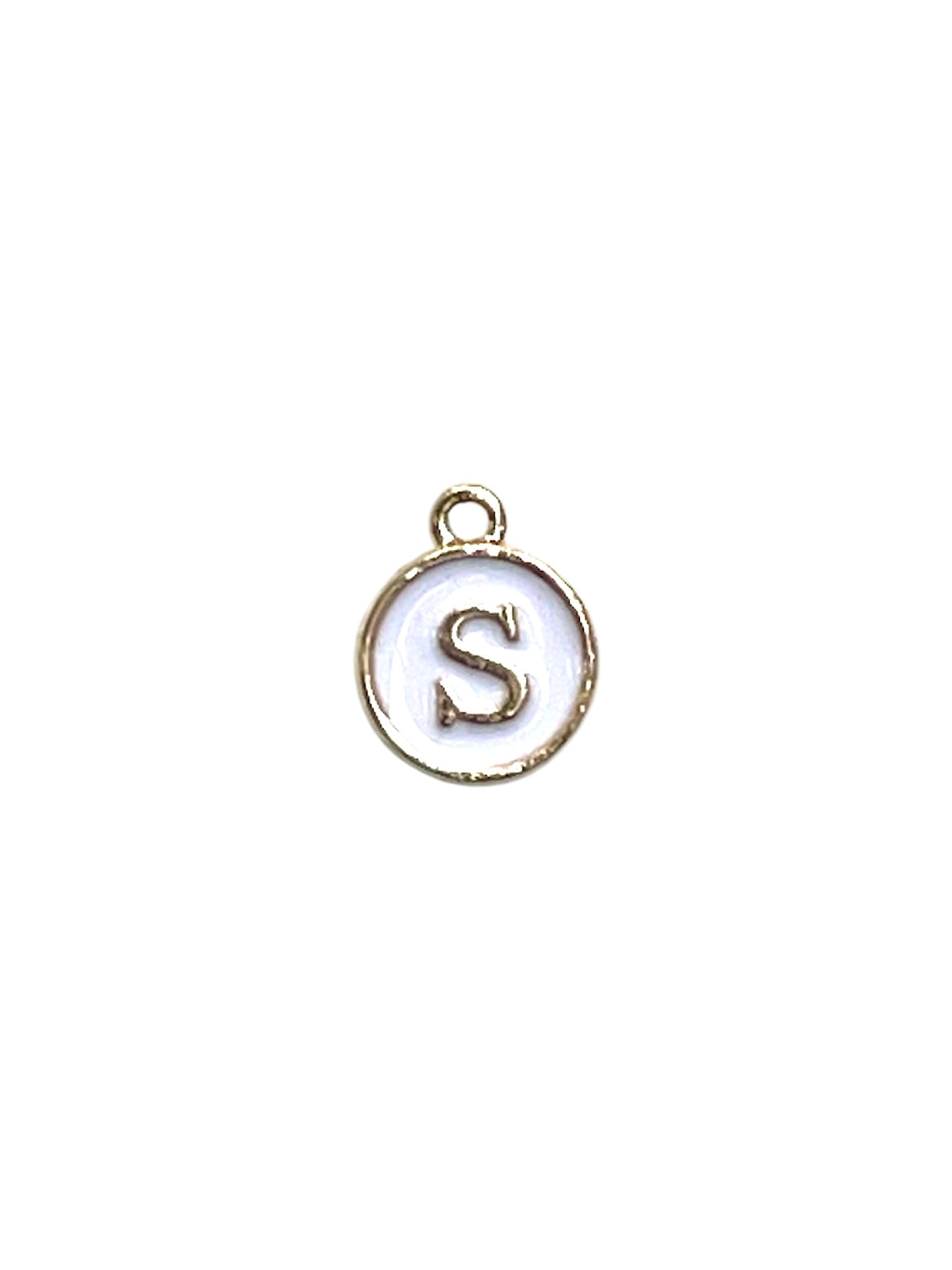 White Letter Charms