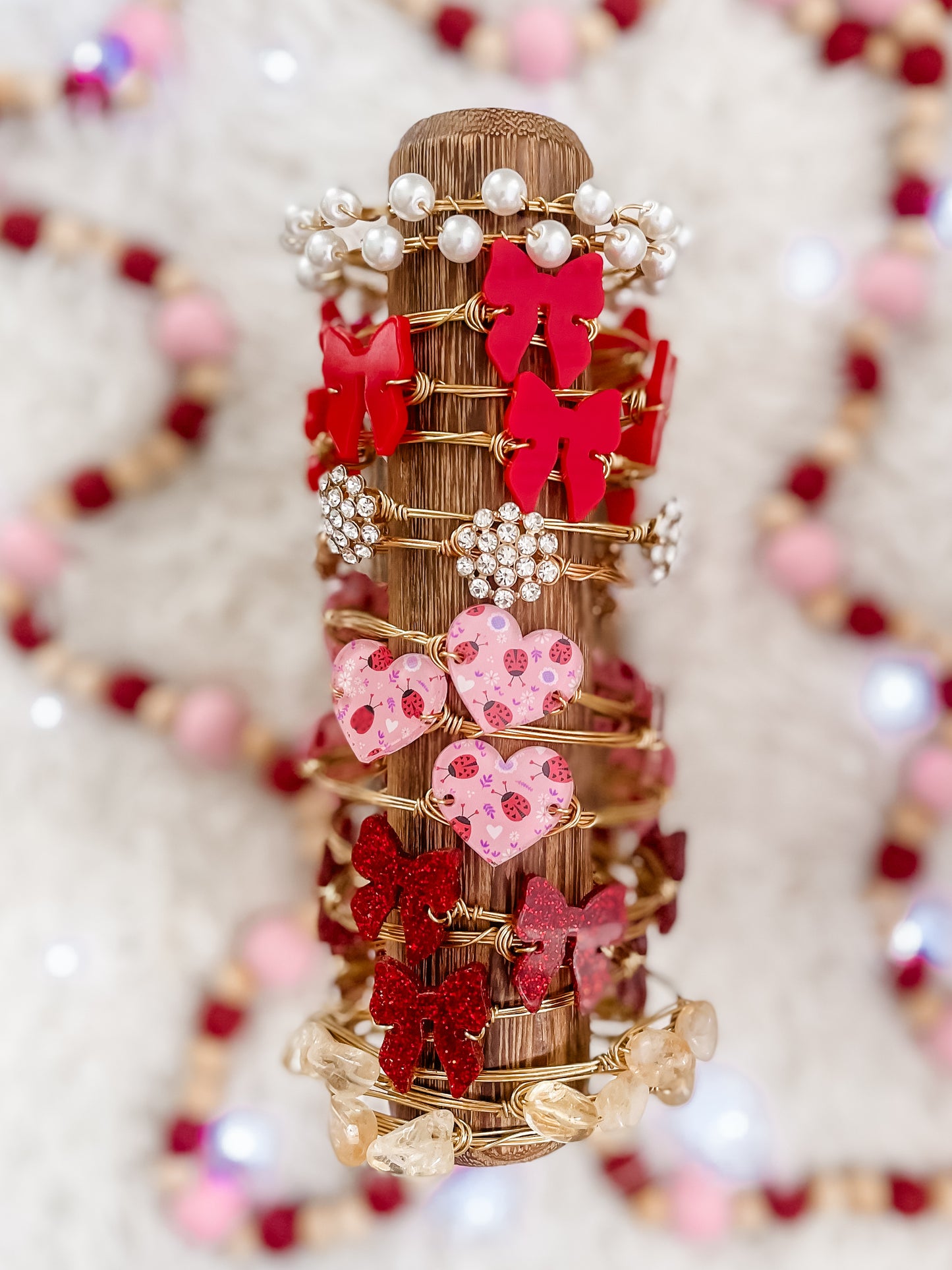 Red Valentine’s Day Bangles
