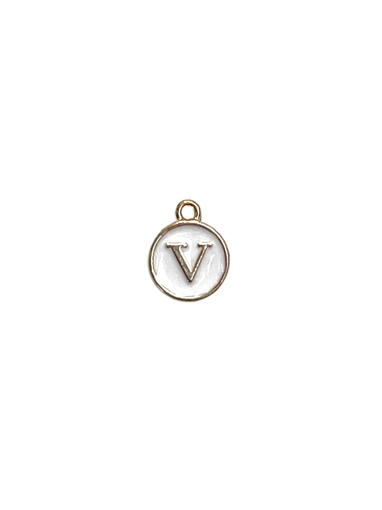 White Letter Charms