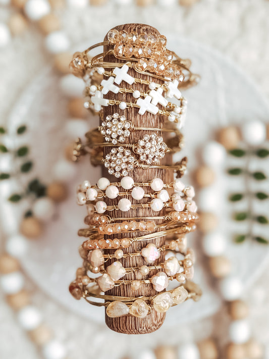 Neutral Champagne Essential Bangles