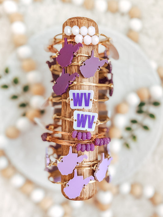 Purple WV Accent Bangles