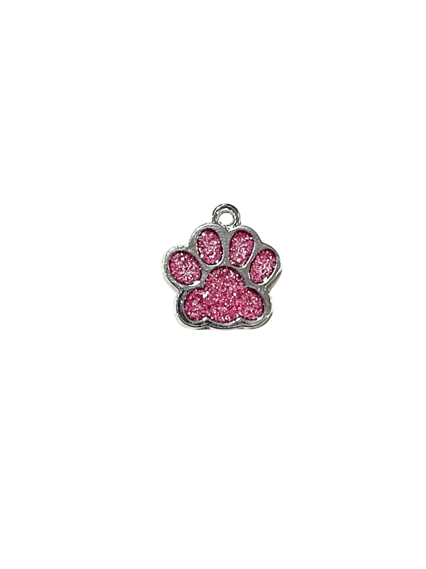 Glitter Pawprint Charms