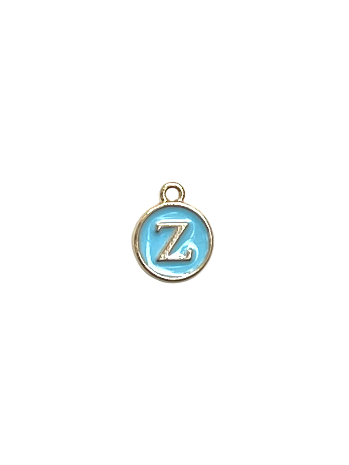 Light Blue Letter Charms