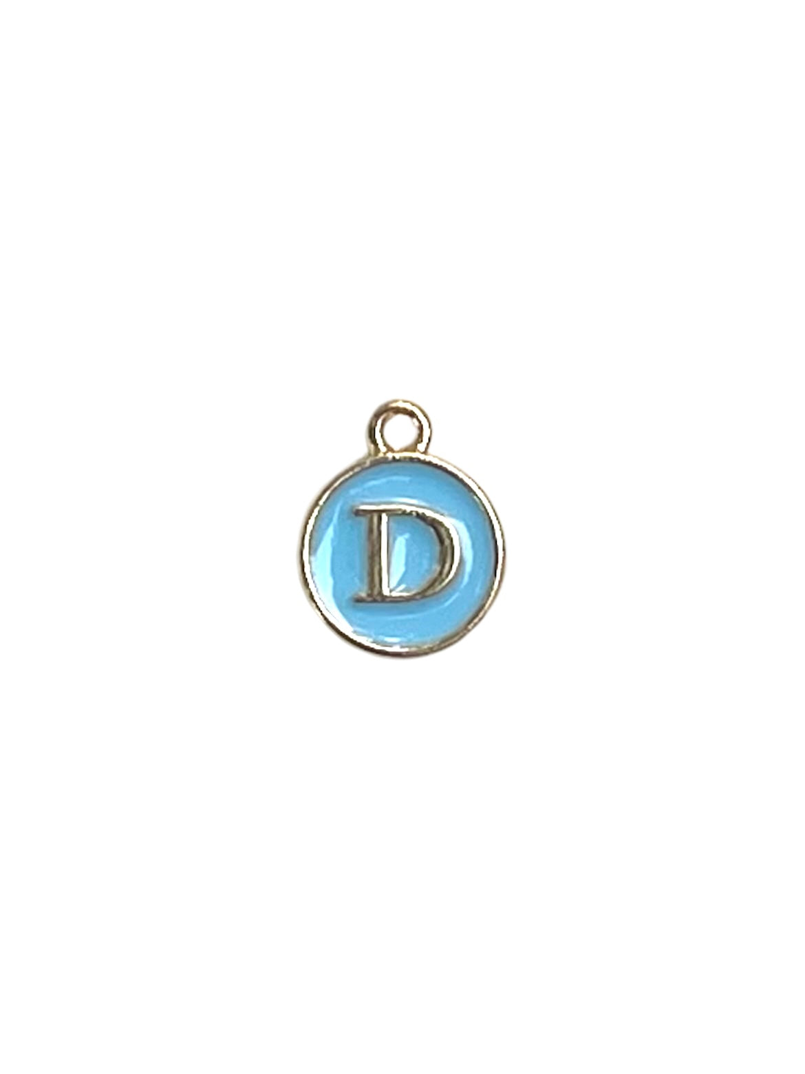 Light Blue Letter Charms