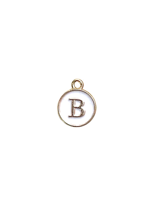 White Letter Charms