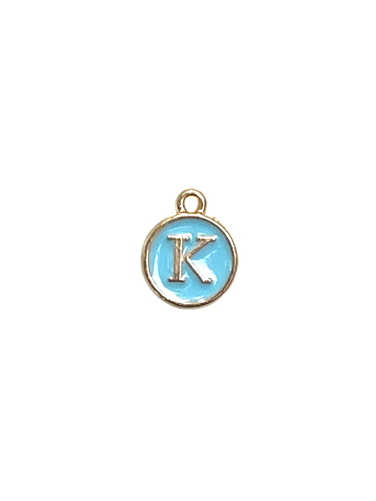 Light Blue Letter Charms