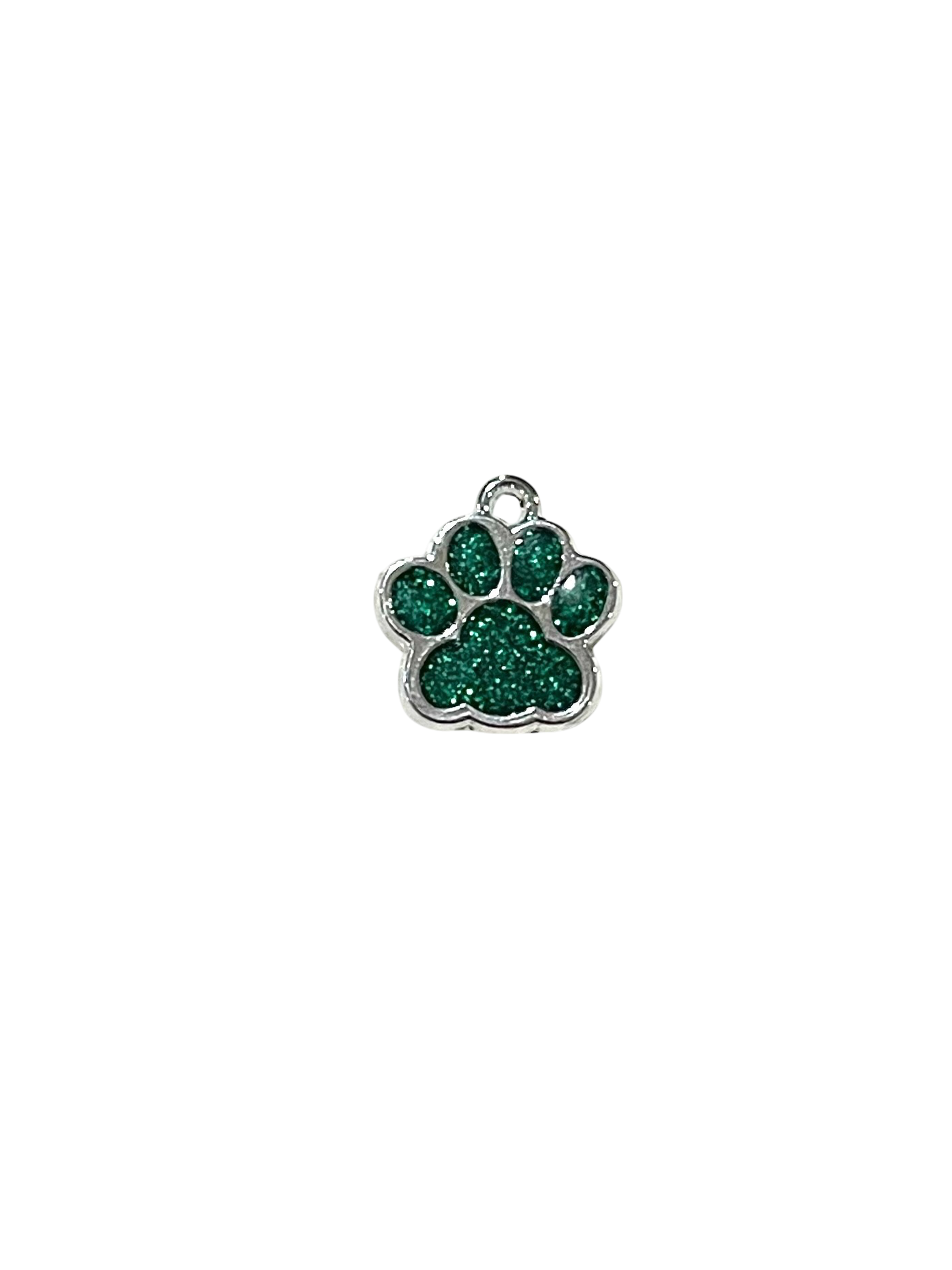 Glitter Pawprint Charms