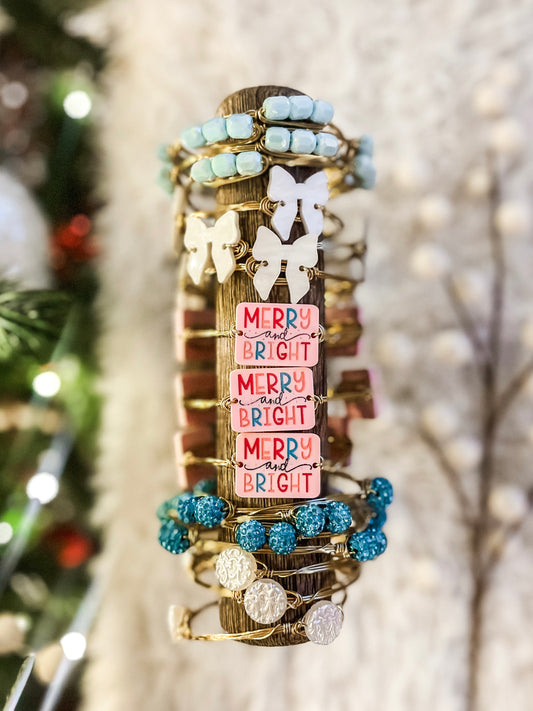 Merry + Bright Christmas Bangles