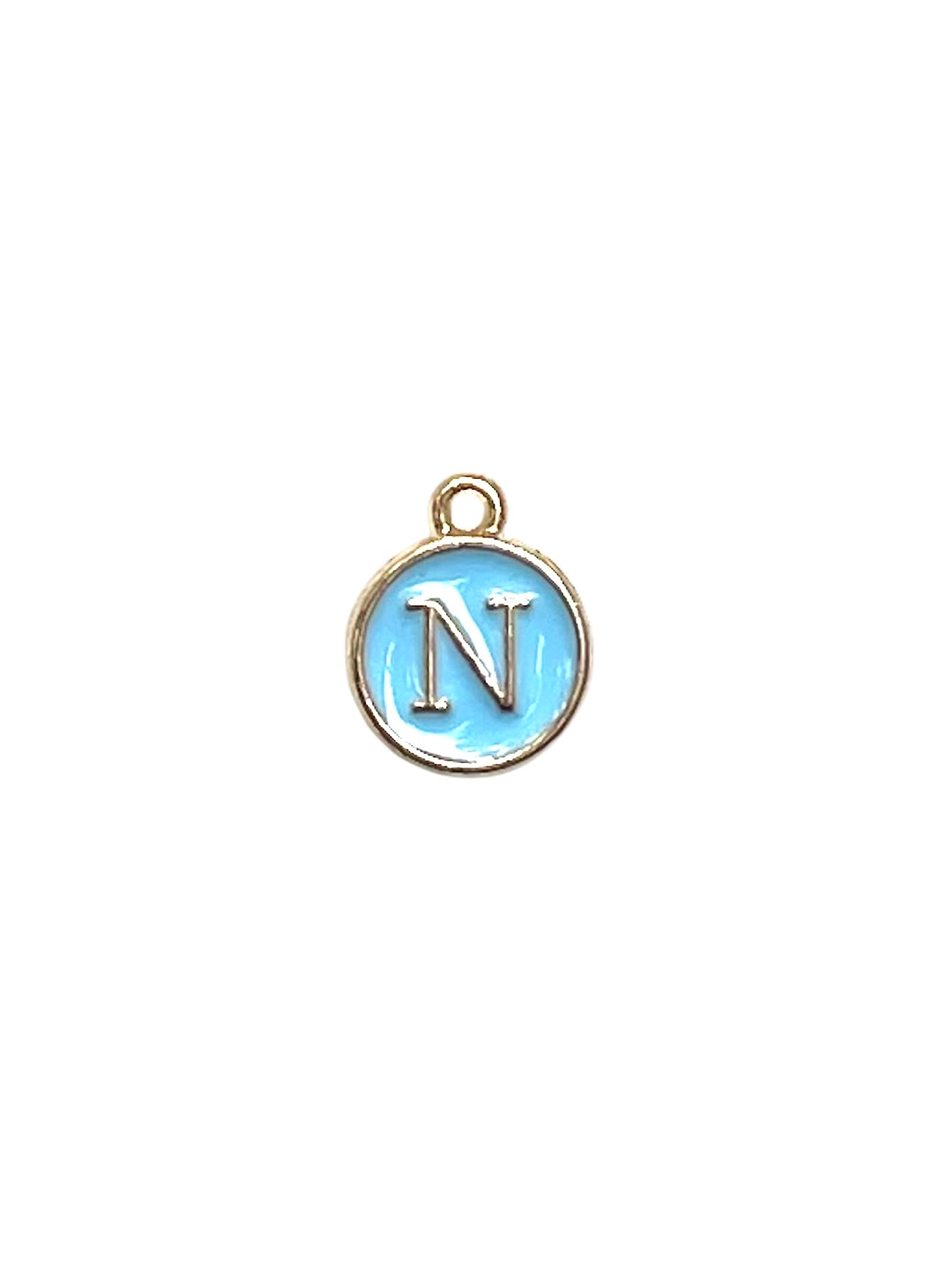 Light Blue Letter Charms