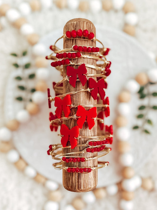 Red Berry Statement Bangles