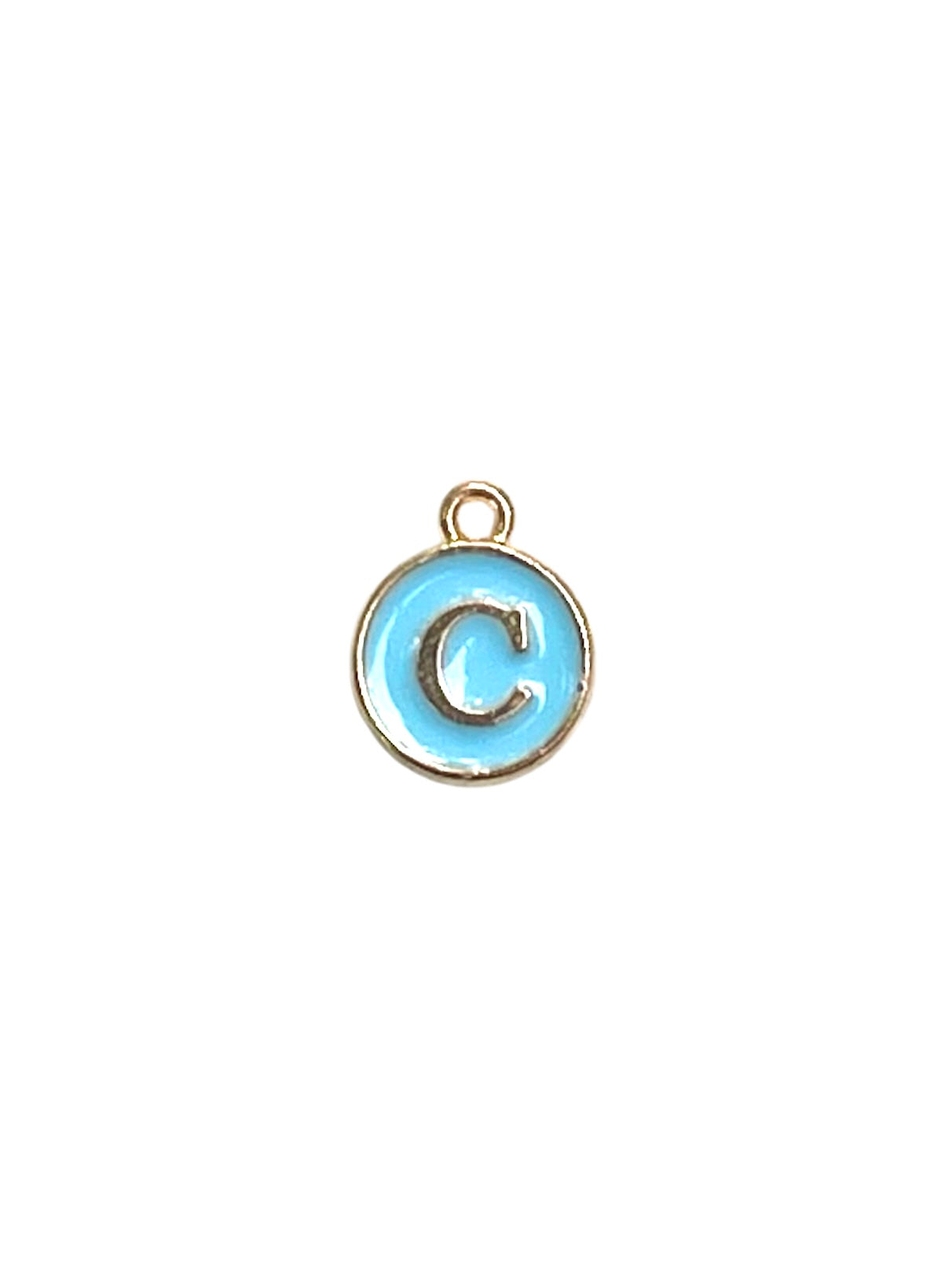 Light Blue Letter Charms