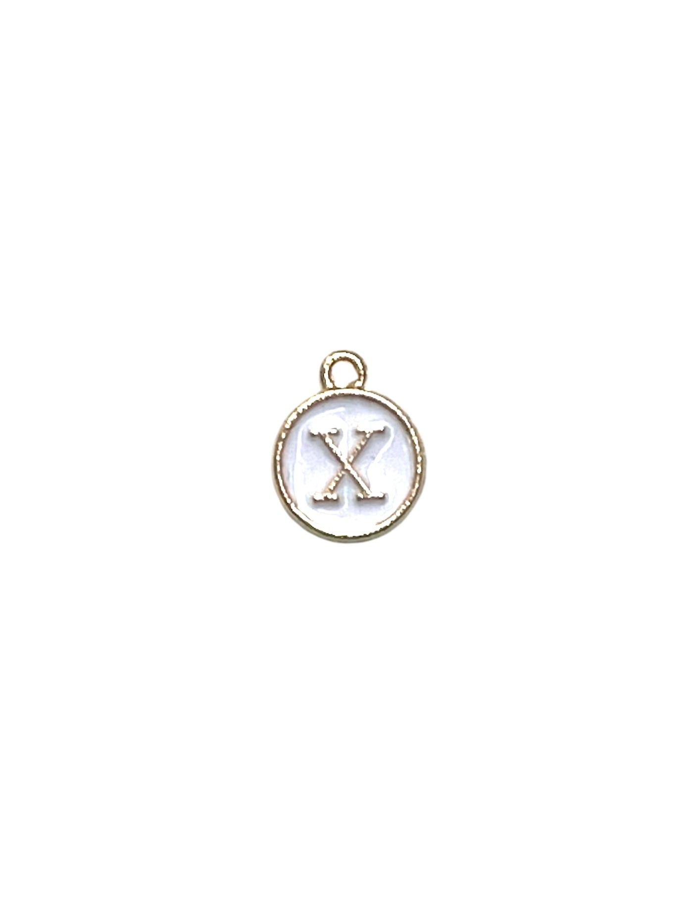 White Letter Charms