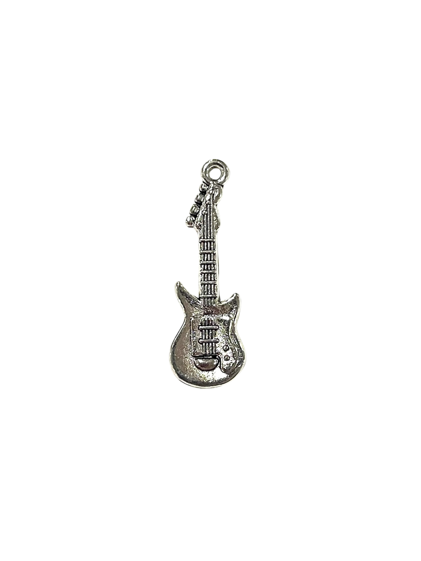 Silver Guitar Charm