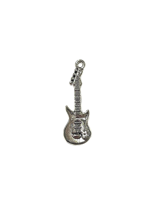 Silver Guitar Charm