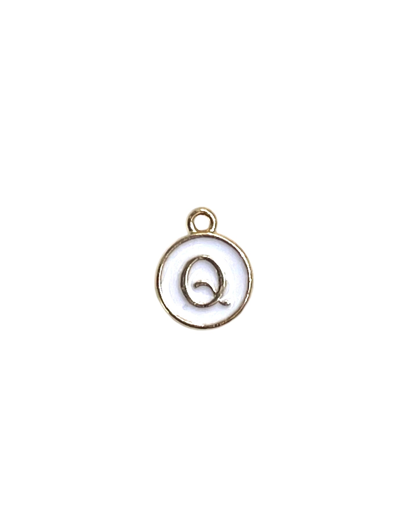 White Letter Charms