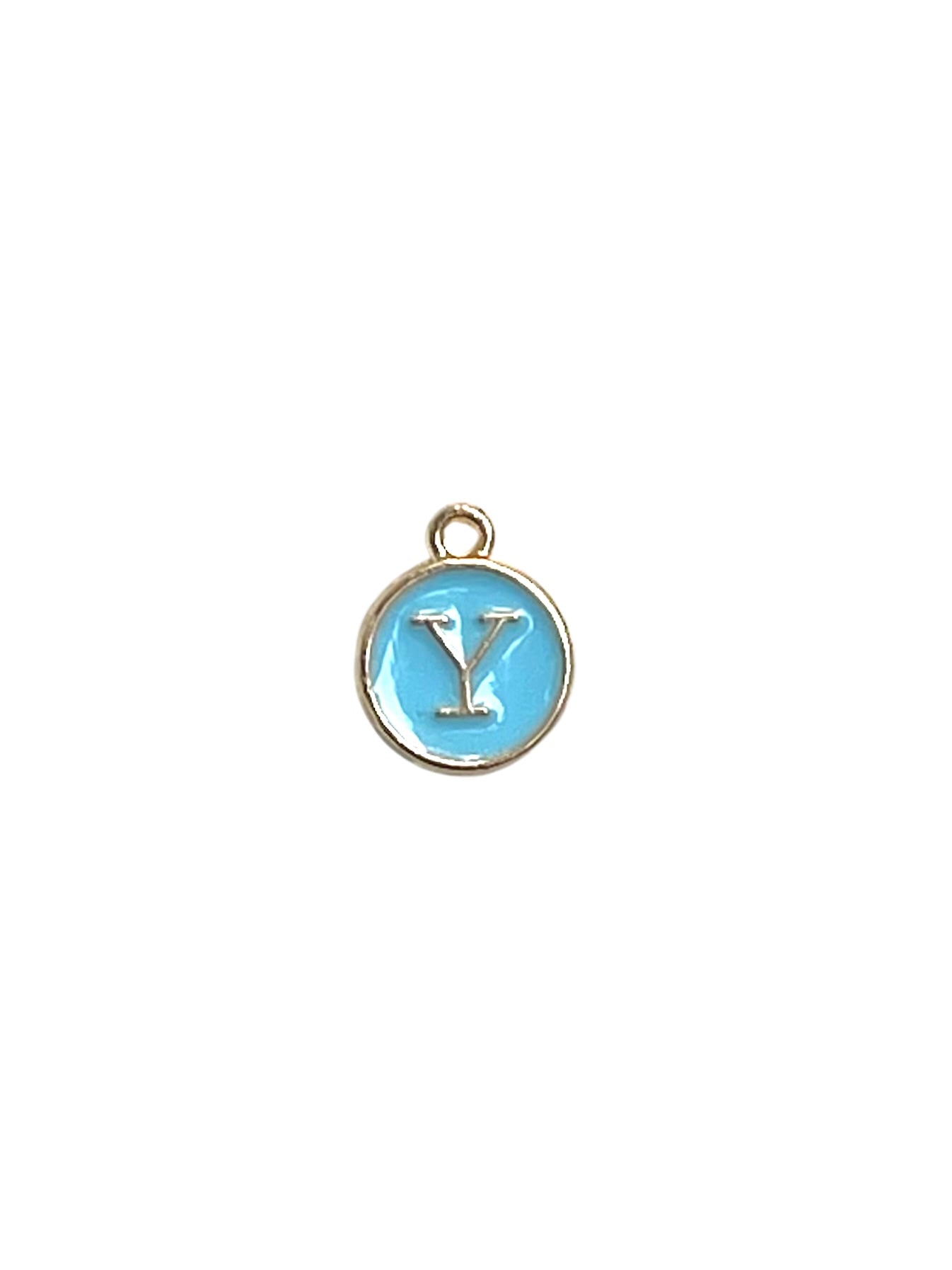 Light Blue Letter Charms