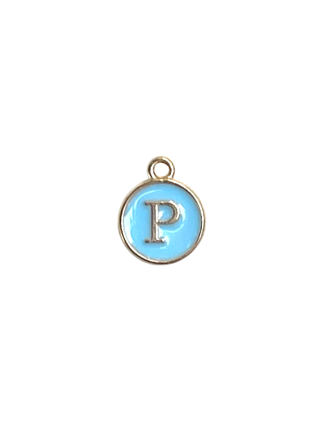 Light Blue Letter Charms