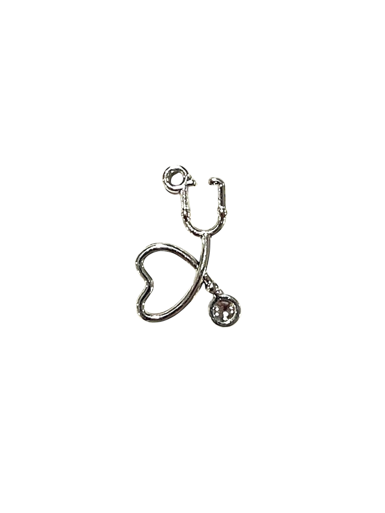 Silver Nurse Stethoscope Charm