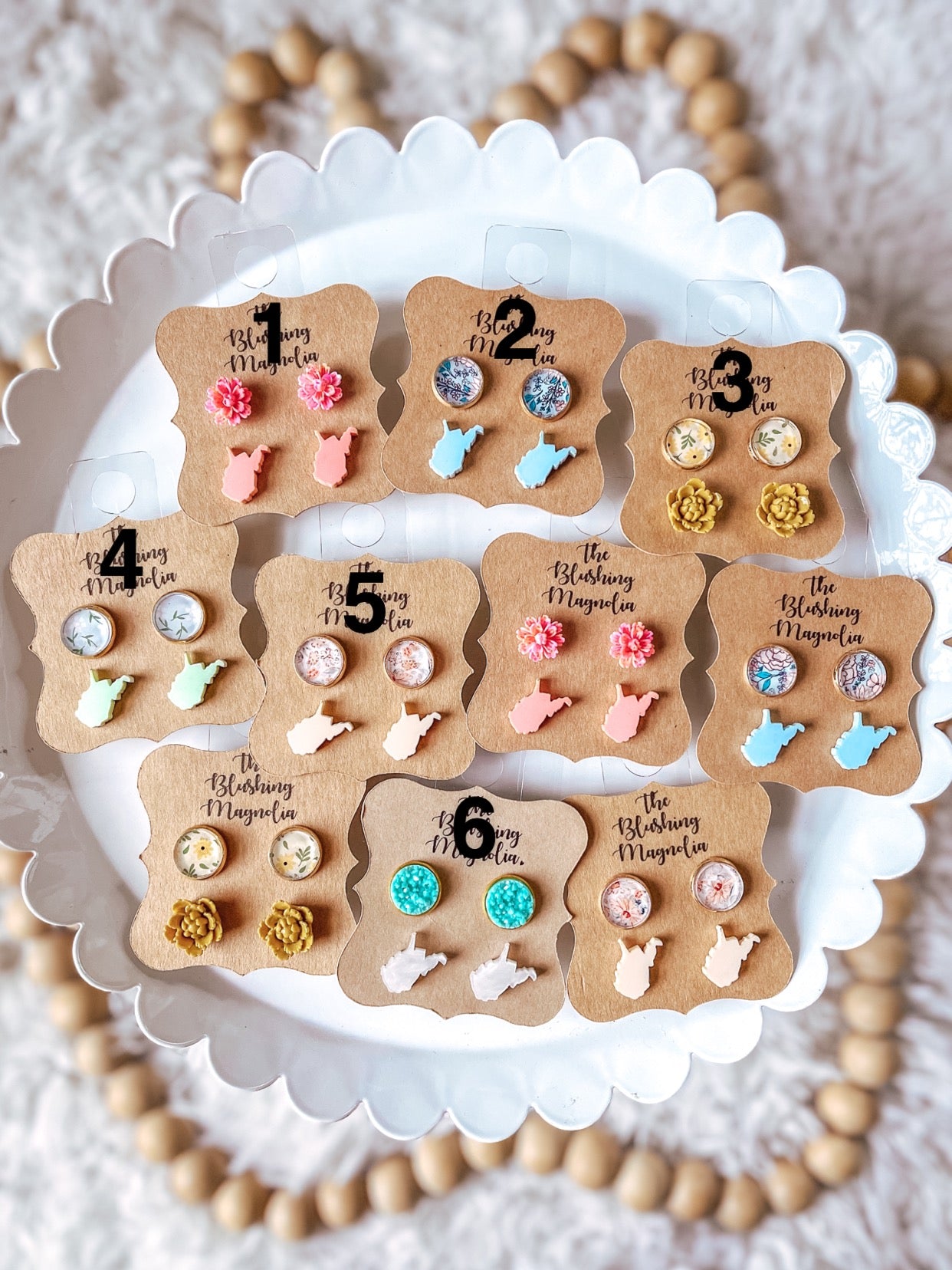 Spring Assorted WV Stud Earrings